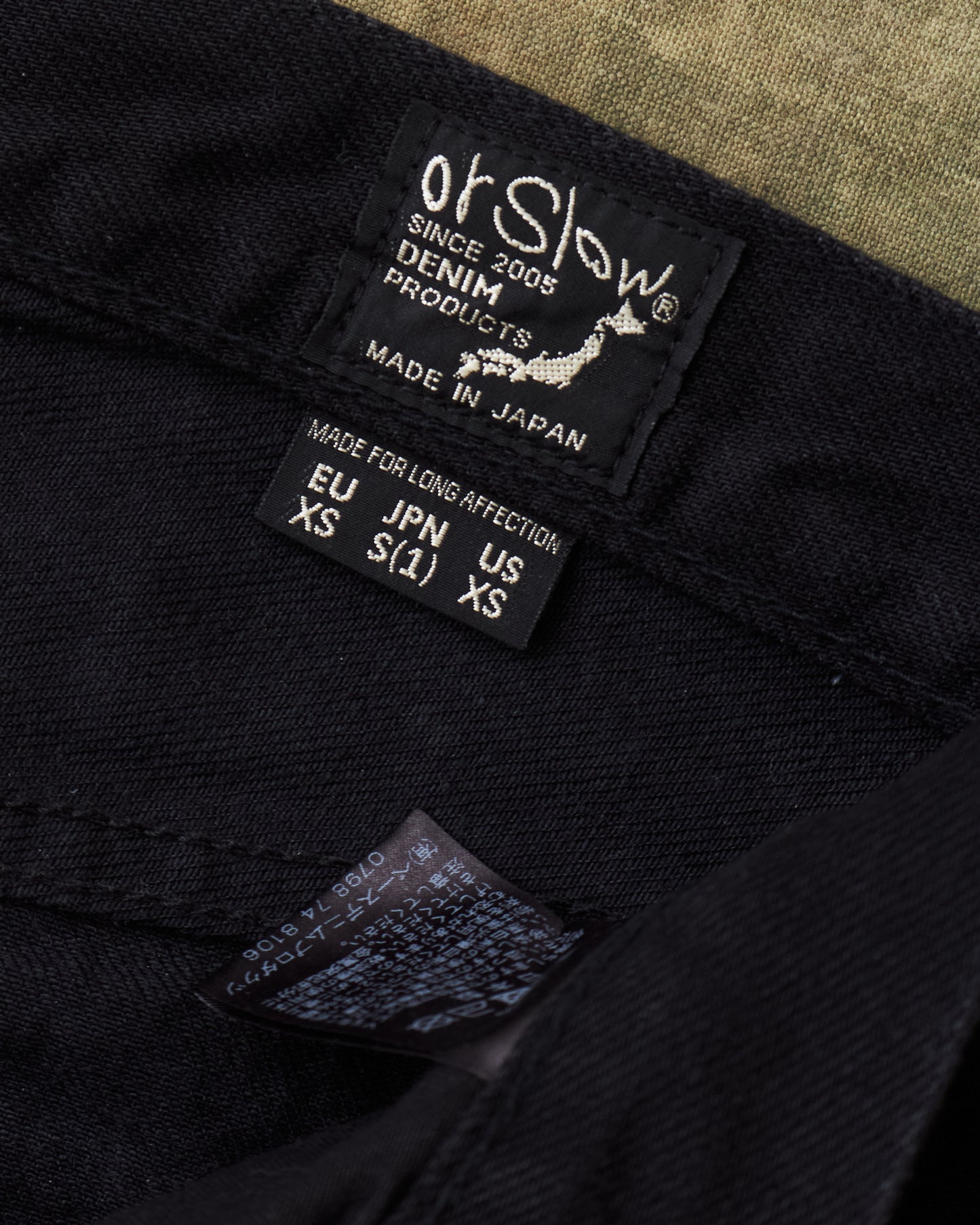 Second Hand OrSlow 107 Slim Fit Jeans Black EU XS / JPN 1