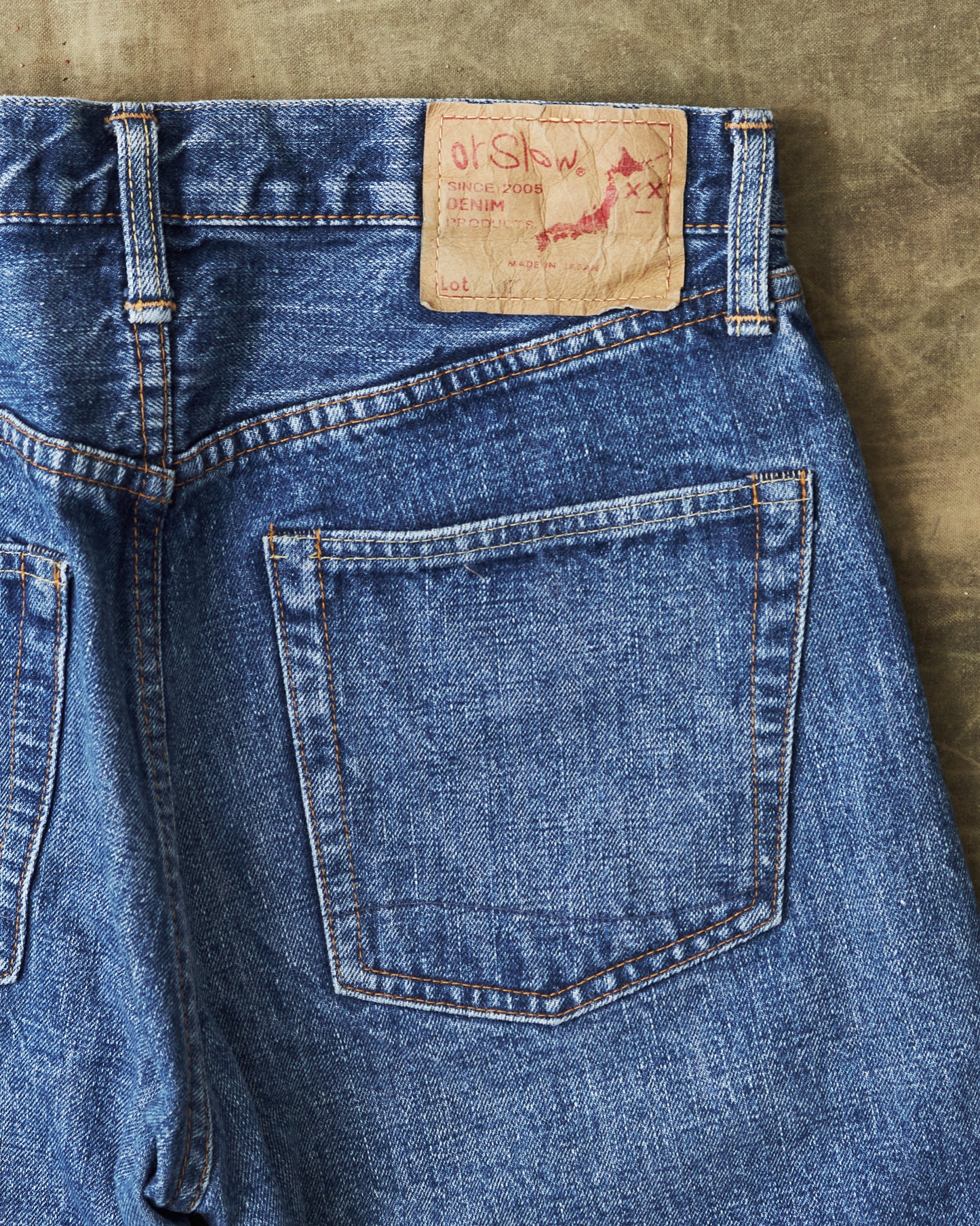 Second Hand OrSlow 107 Selvedge Jeans 2 Year Wash EU XS / JPN 1