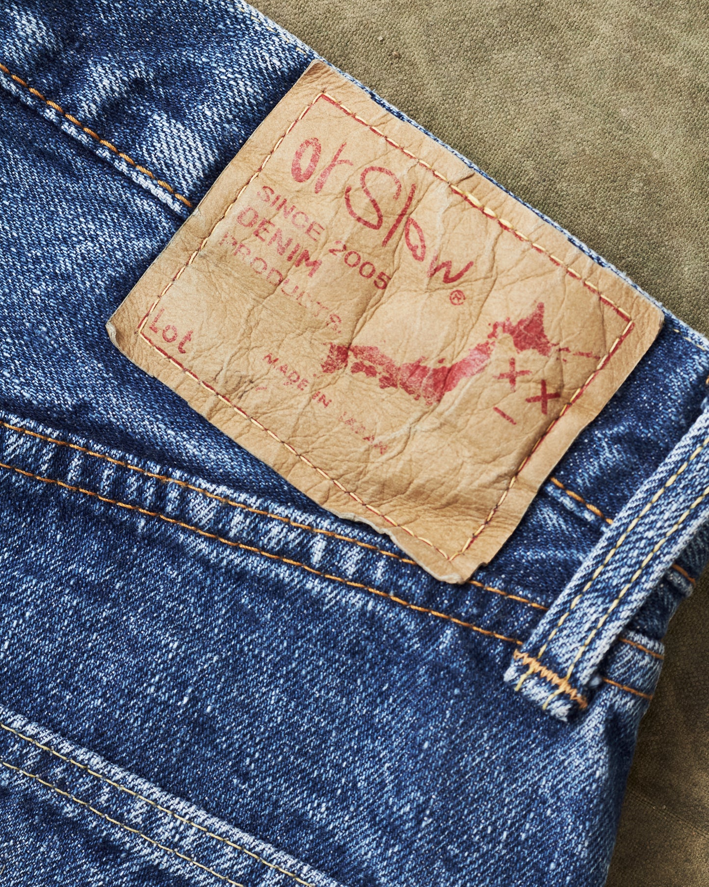 Second Hand OrSlow 107 Selvedge Jeans 2 Year Wash EU XS / JPN 1
