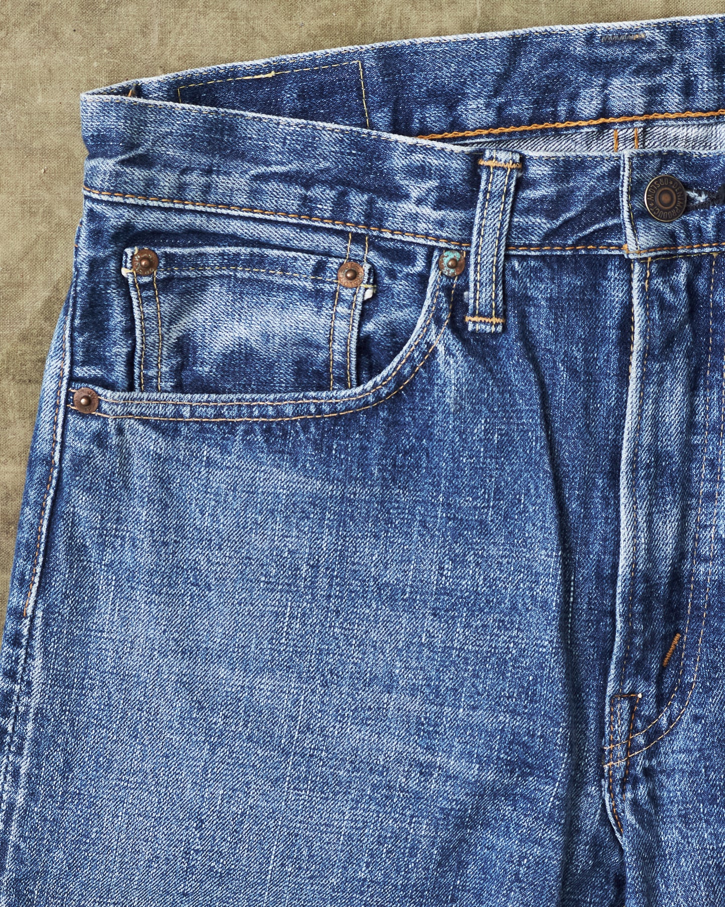 Second Hand OrSlow 107 Selvedge Jeans 2 Year Wash EU XS / JPN 1