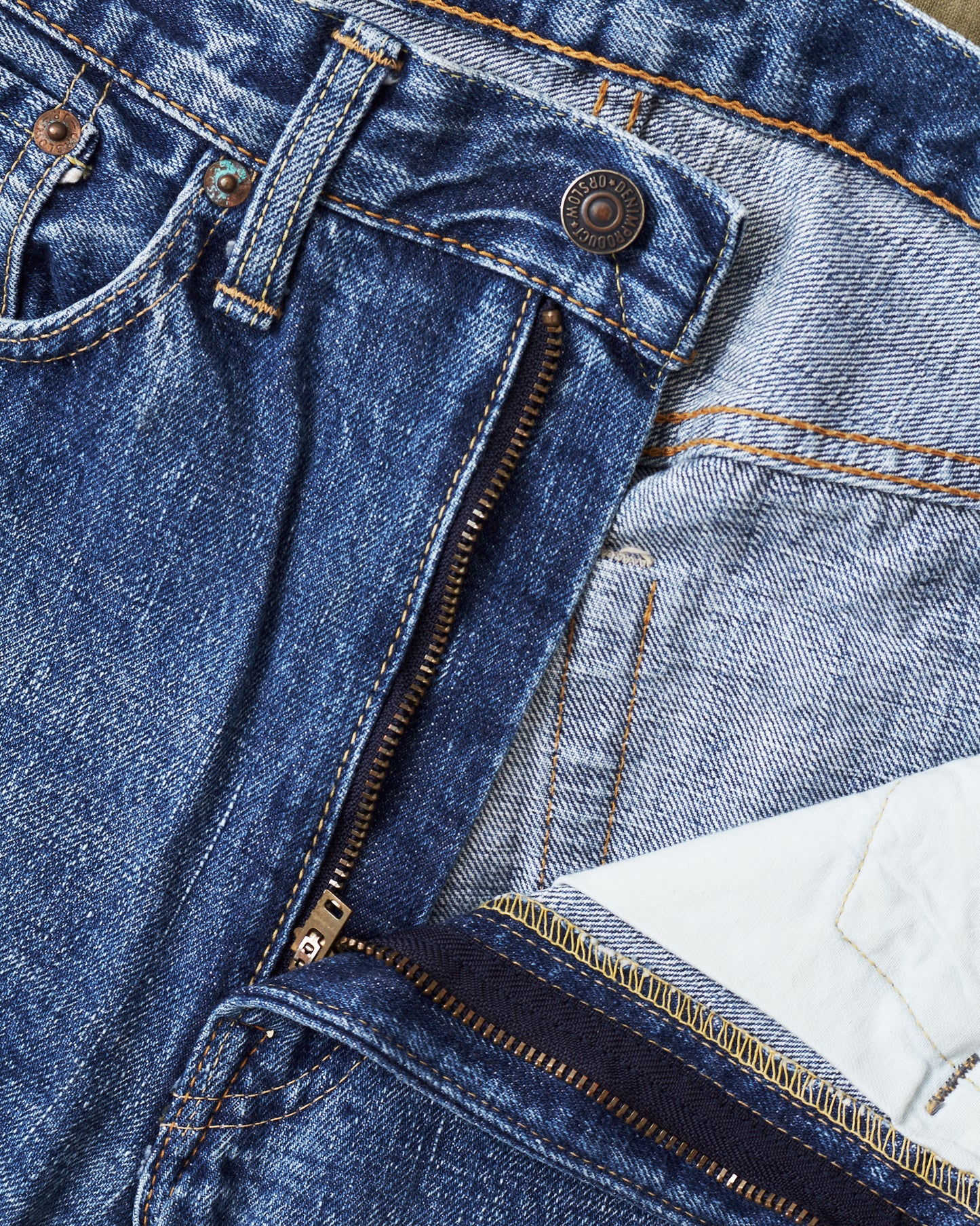 Second Hand OrSlow 107 Selvedge Jeans 2 Year Wash EU XS / JPN 1