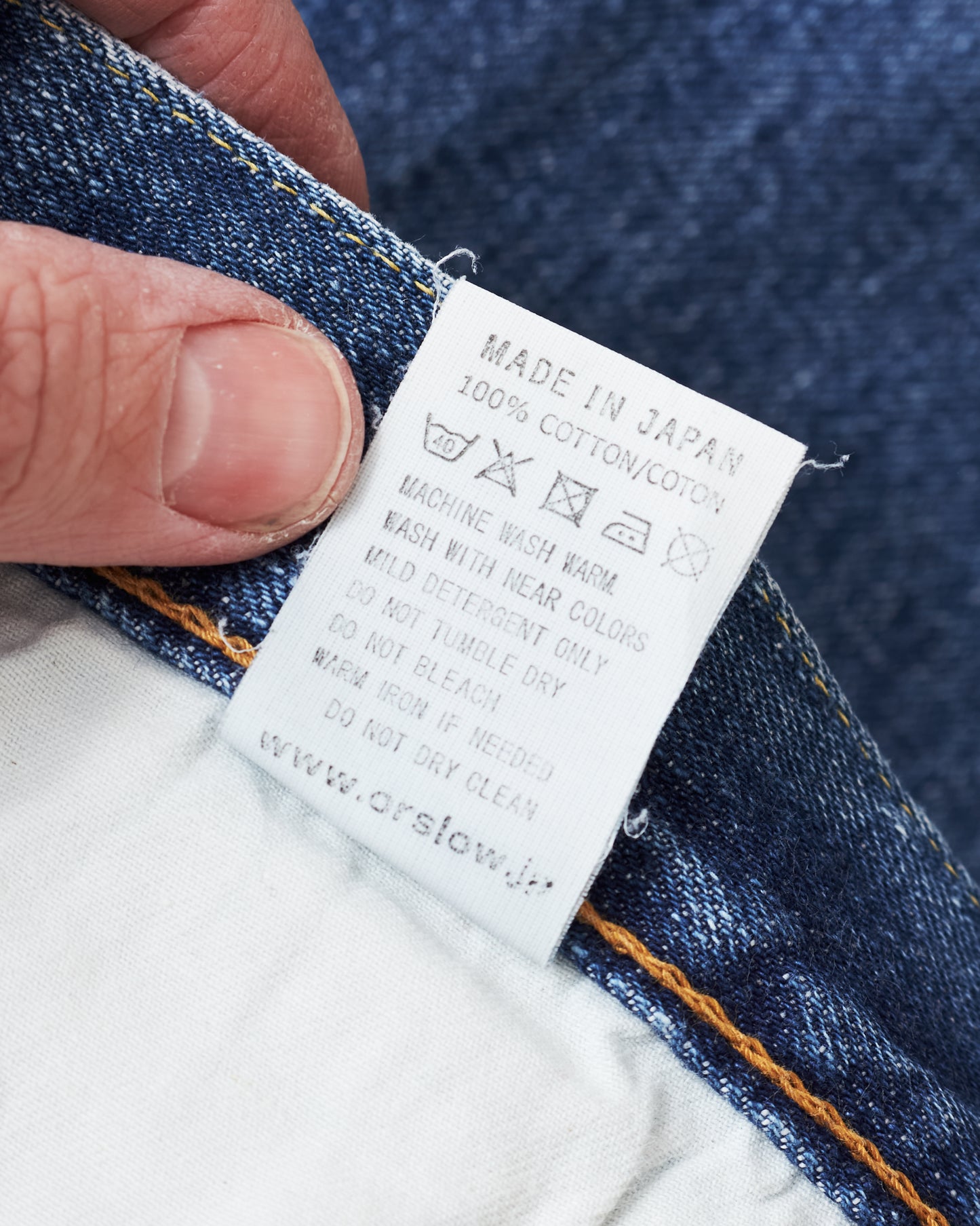 Second Hand OrSlow 107 Selvedge Jeans 2 Year Wash EU XS / JPN 1