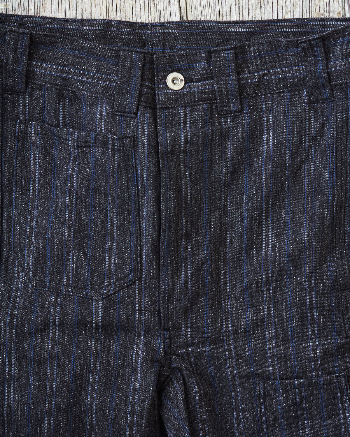 Warehouse & Co X John Gluckow Lot JG-01 1910's Netmaker's Trousers Stripe One Wash