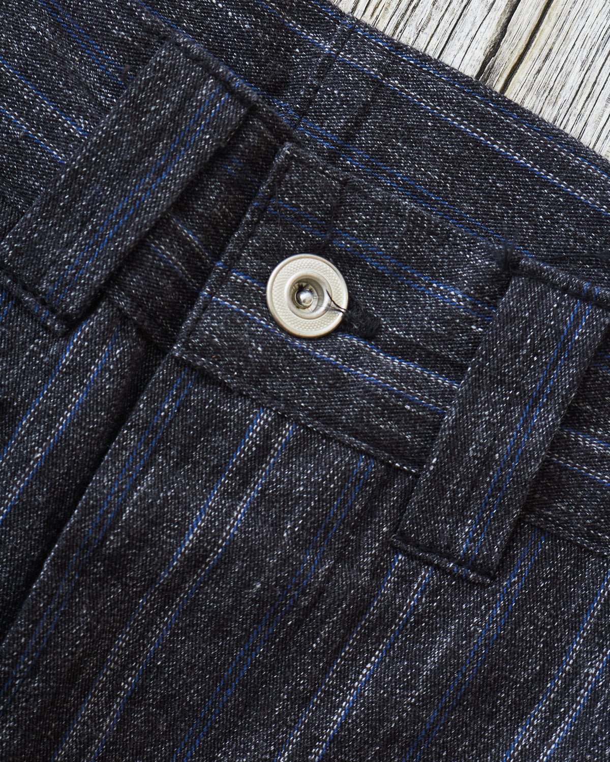 Warehouse & Co X John Gluckow Lot JG-01 1910's Netmaker's Trousers Stripe One Wash