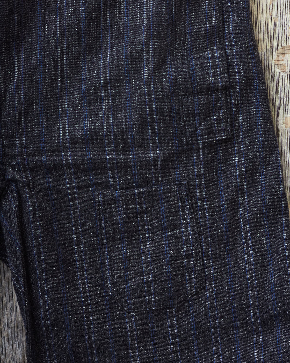 Warehouse & Co X John Gluckow Lot JG-01 1910's Netmaker's Trousers Stripe One Wash