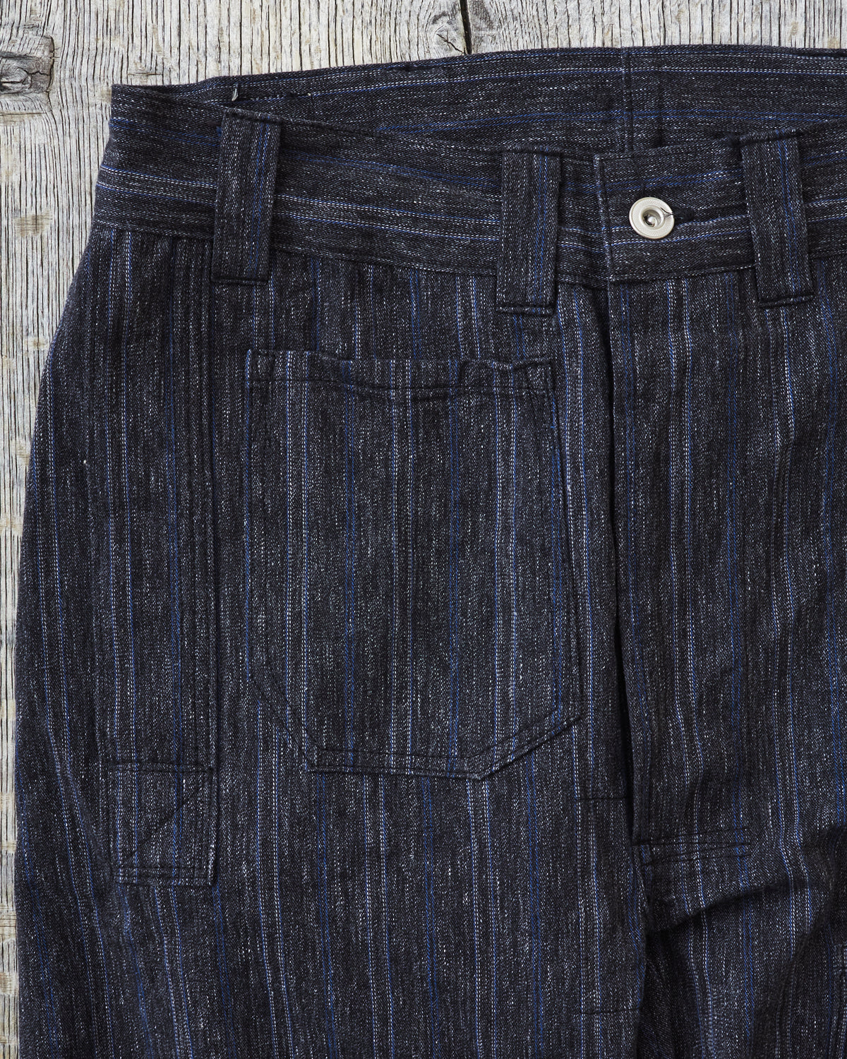 Warehouse & Co X John Gluckow Lot JG-01 1910's Netmaker's Trousers Stripe One Wash