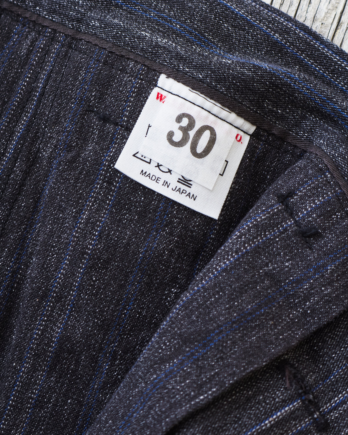 Warehouse & Co X John Gluckow Lot JG-01 1910's Netmaker's Trousers Stripe One Wash
