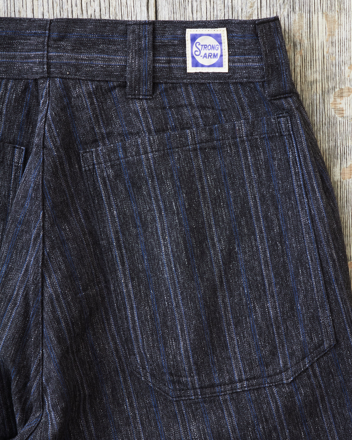 Warehouse & Co X John Gluckow Lot JG-01 1910's Netmaker's Trousers Stripe One Wash