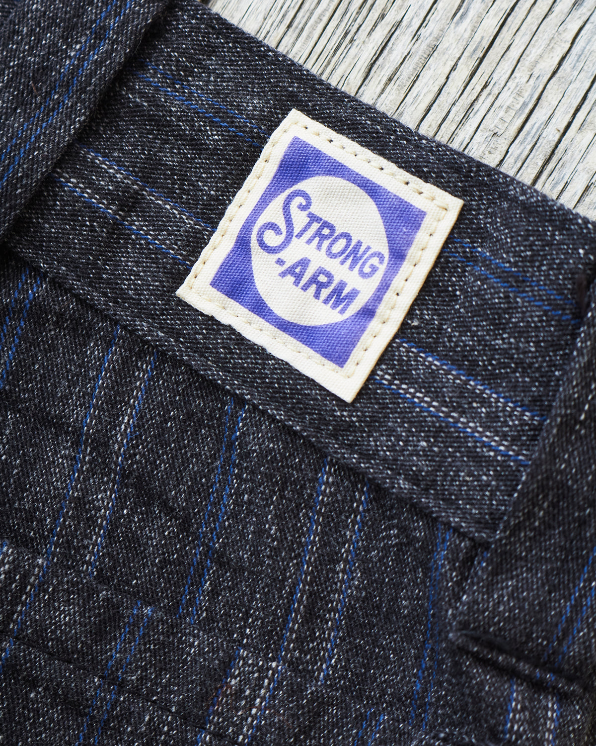 Warehouse & Co X John Gluckow Lot JG-01 1910's Netmaker's Trousers Stripe One Wash