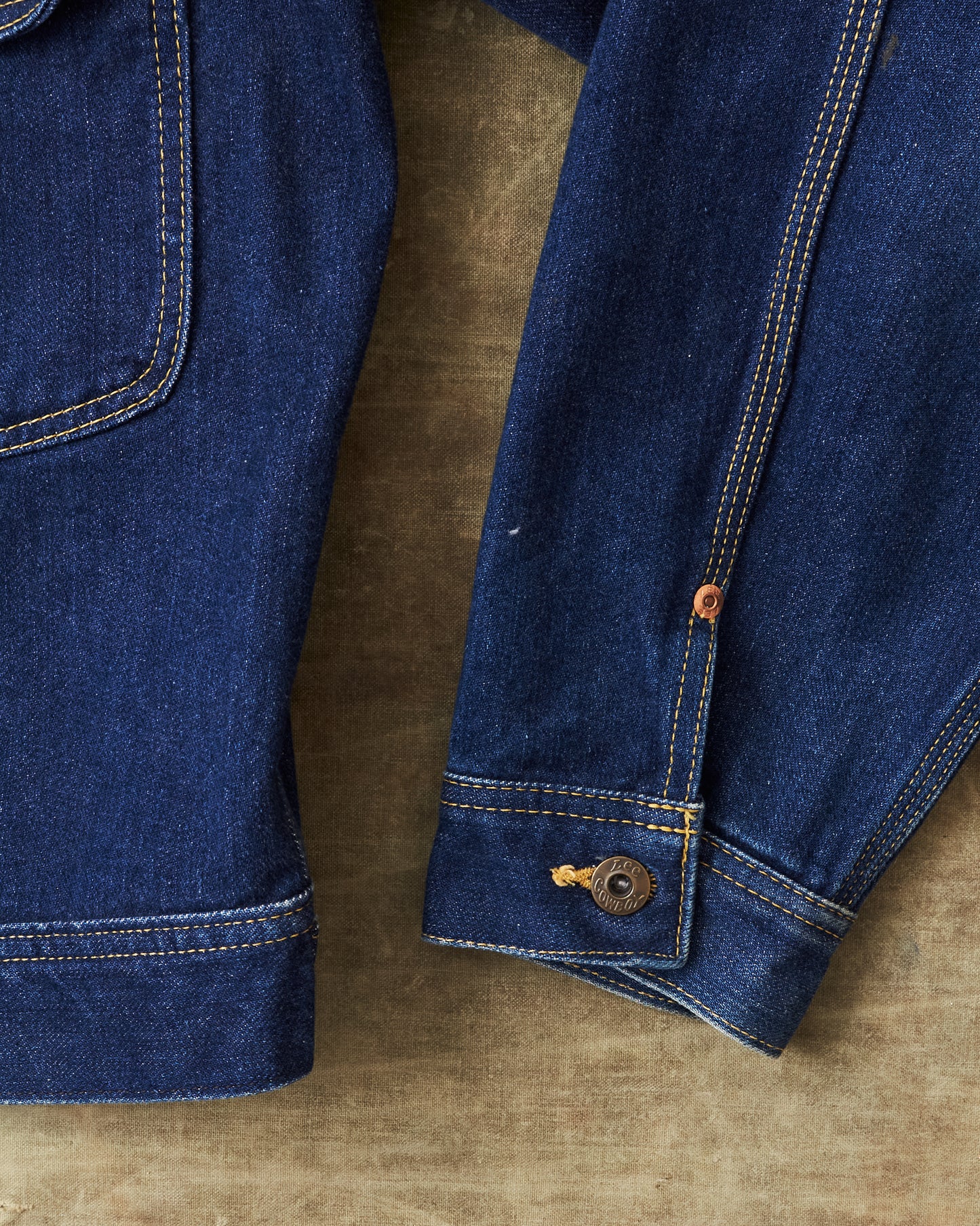 Second Hand Lee Cowboy 1930's Japanese Reproduction Denim Jacket Size L