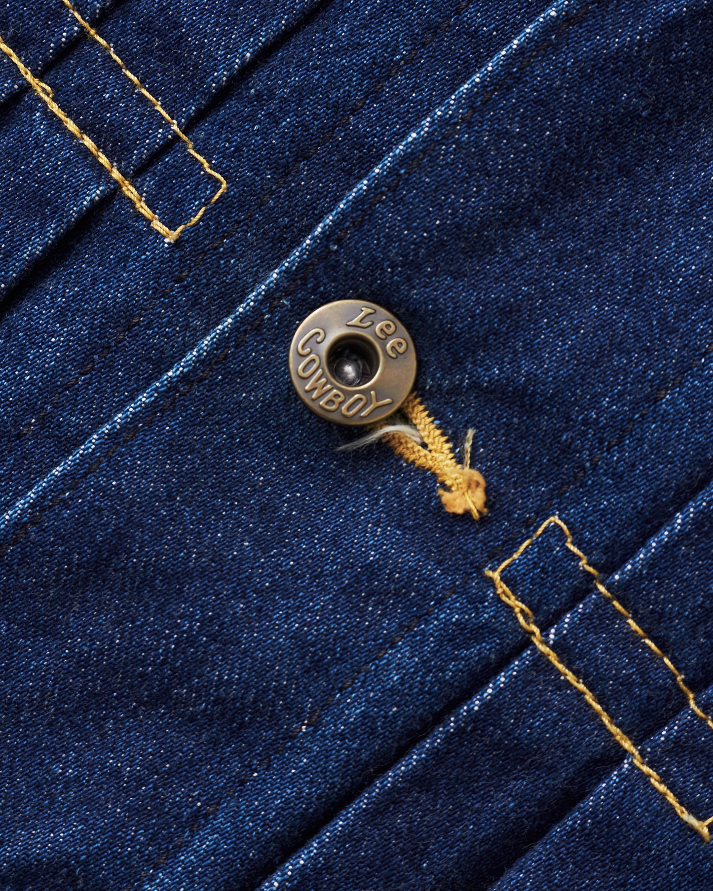 Second Hand Lee Cowboy 1930's Japanese Reproduction Denim Jacket Size L