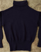 Second Hand North Sea Clothing The Submariner Roll Neck Wool Sweater Navy Size 46