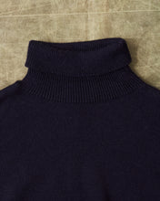 Second Hand North Sea Clothing The Submariner Roll Neck Wool Sweater Navy Size 46