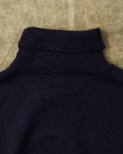 Second Hand North Sea Clothing The Submariner Roll Neck Wool Sweater Navy Size 46