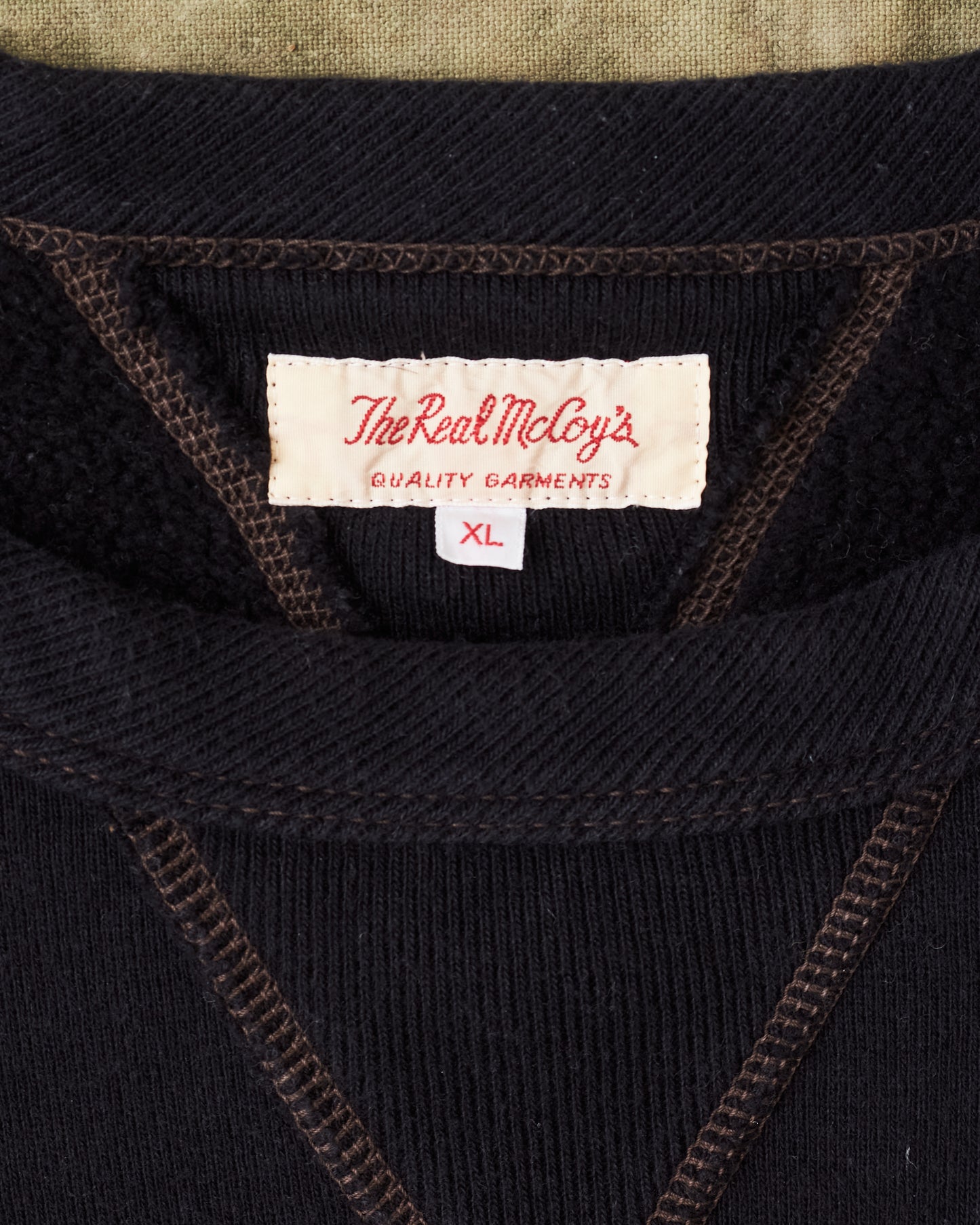 Second Hand Real McCoy's Sweatshirt Black Size XL