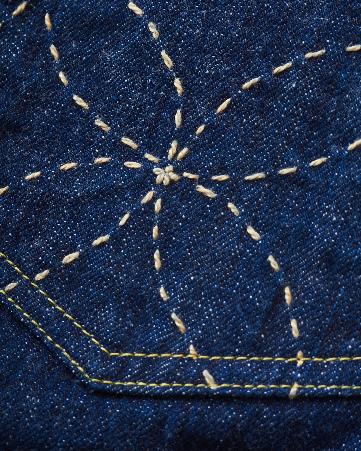 Sugar cane 14,25 Oz. Hawaii Indigo Mixed Right Twill Denim Lot: 401