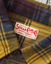 Sugar Cane & Co Twill Check Work Shirt Yellow