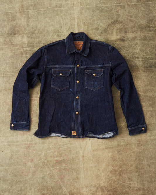 Second Hand Indigofera Fargo STF Fabric 02 Denim Jacket Size L