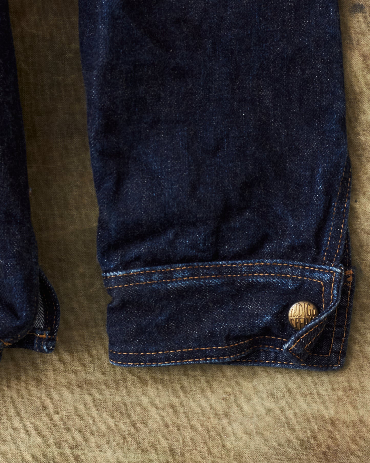Second Hand Indigofera Fargo STF Fabric 02 Denim Jacket Size L