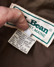 Vintage L.L. Bean A-2 Brown Leather Jacket Thinsulate Insulated Size 38
