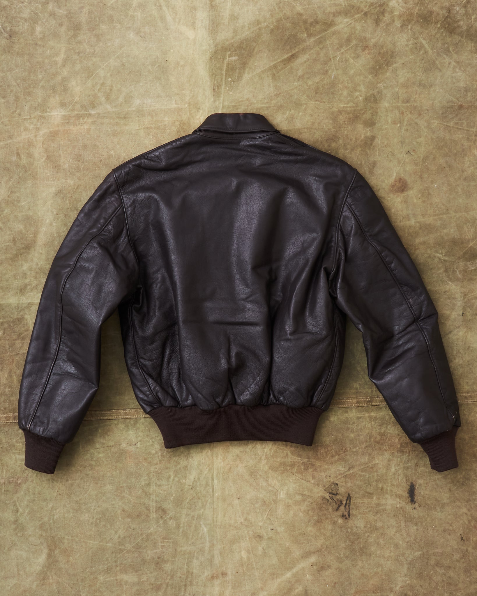 Vintage L.L. Bean A-2 Brown Leather Jacket Thinsulate Insulated