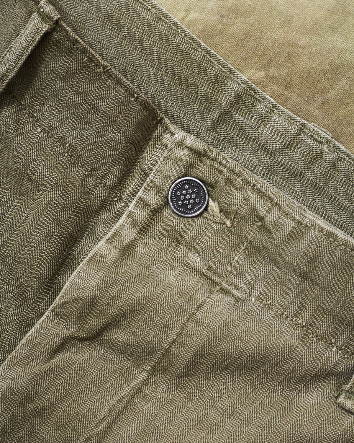 Vintage US Army M-42 WWII HBT Twill Pants Size 33