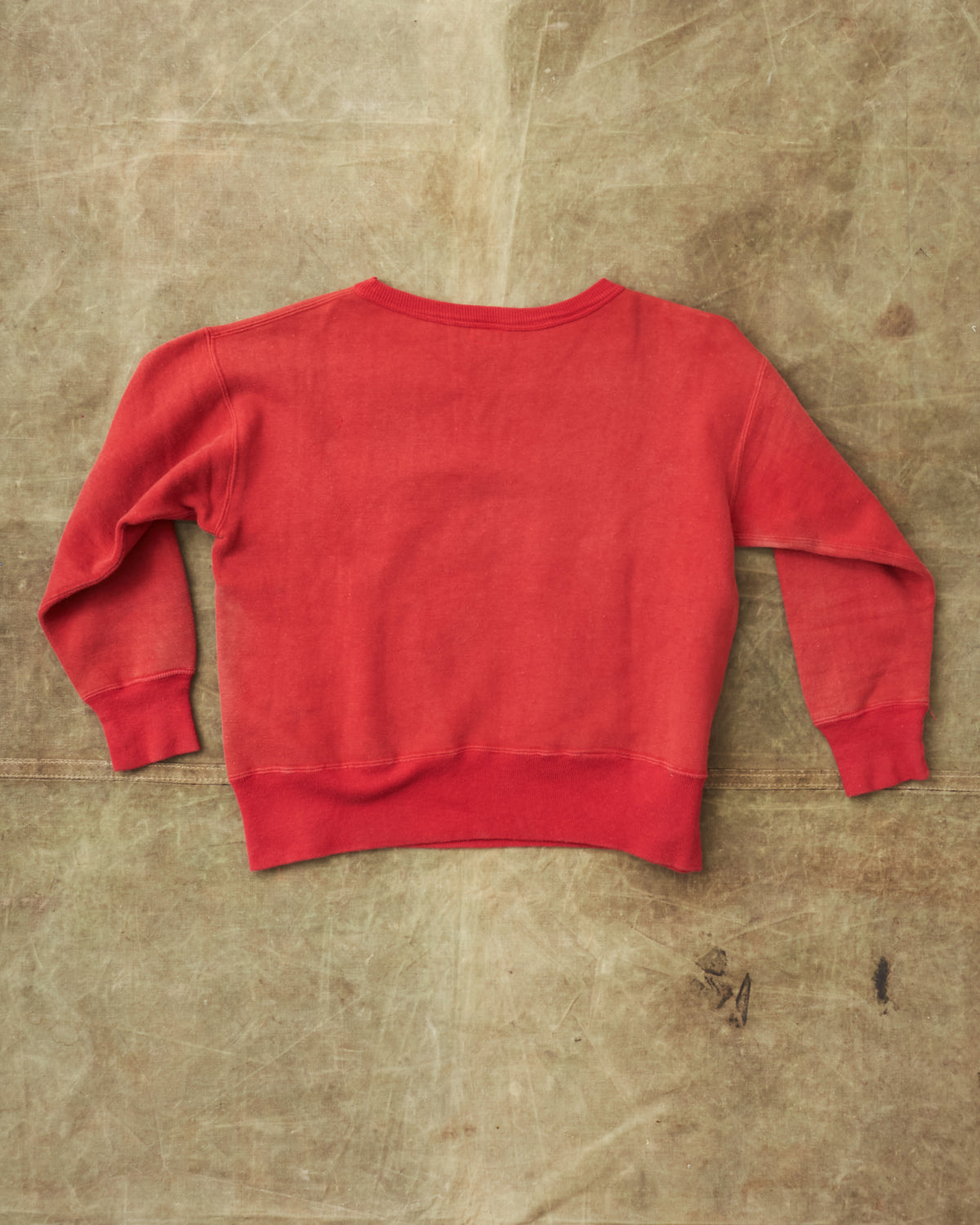 Vintage 1940's Single V Sears Charmode Red Sweatshirt Size 40/42 Large