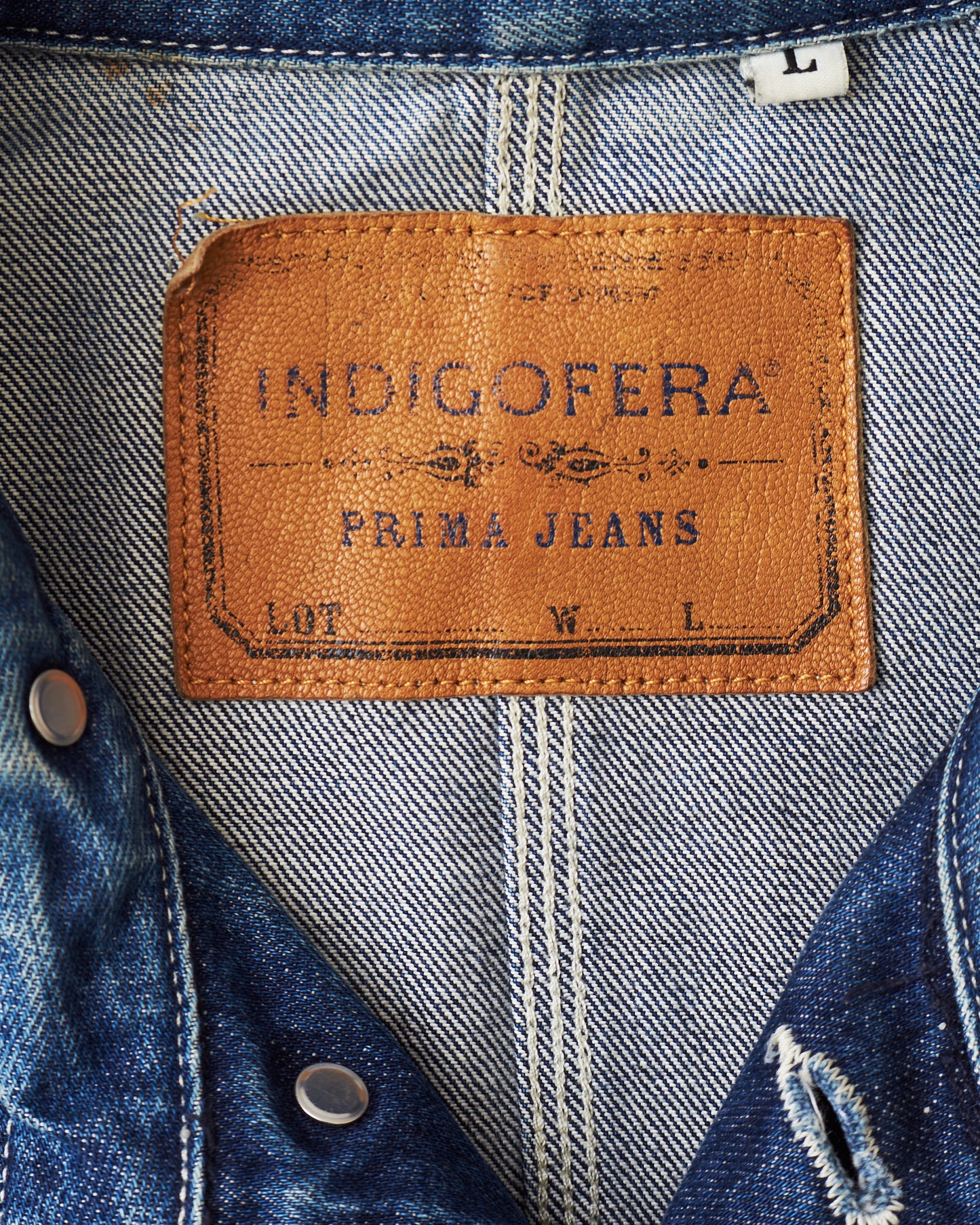 Second Hand Indigofera Fabric 68 Denim Jacket Size L
