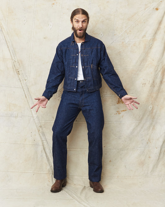 TCB Jeans Viktor’s Voice Good Luck Denim Jacket 10oz