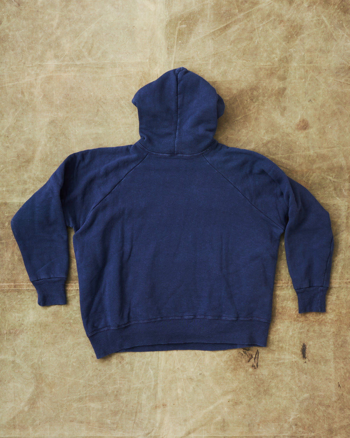 Vintage 50/60's Navy Colored Raglan Sleeved Thermal Hoodie