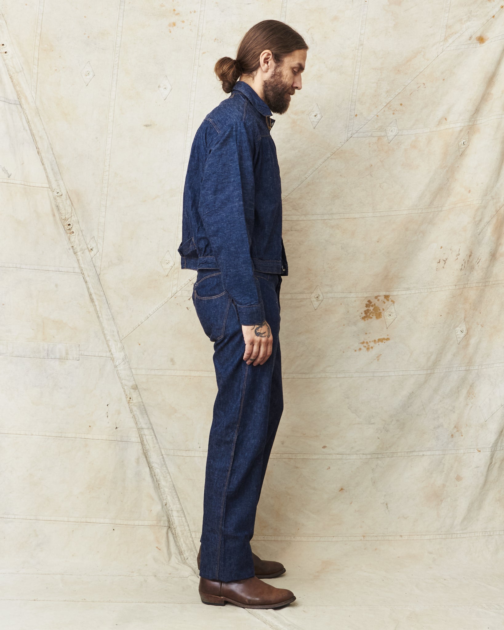 TCB Jeans Viktor's Voice Good Luck Denim Jacket 10oz