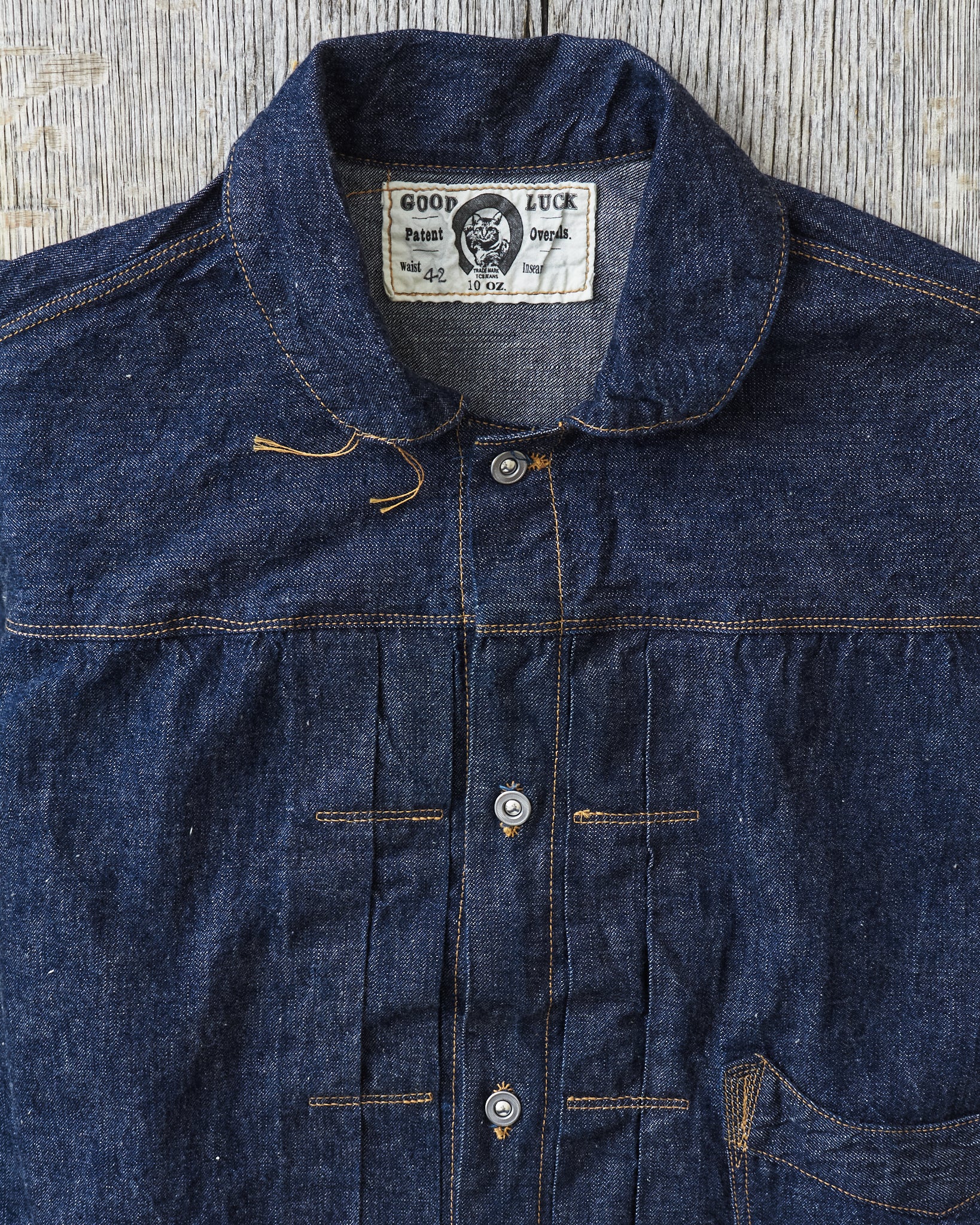 TCB Jeans Viktor's Voice Good Luck Denim Jacket 10oz