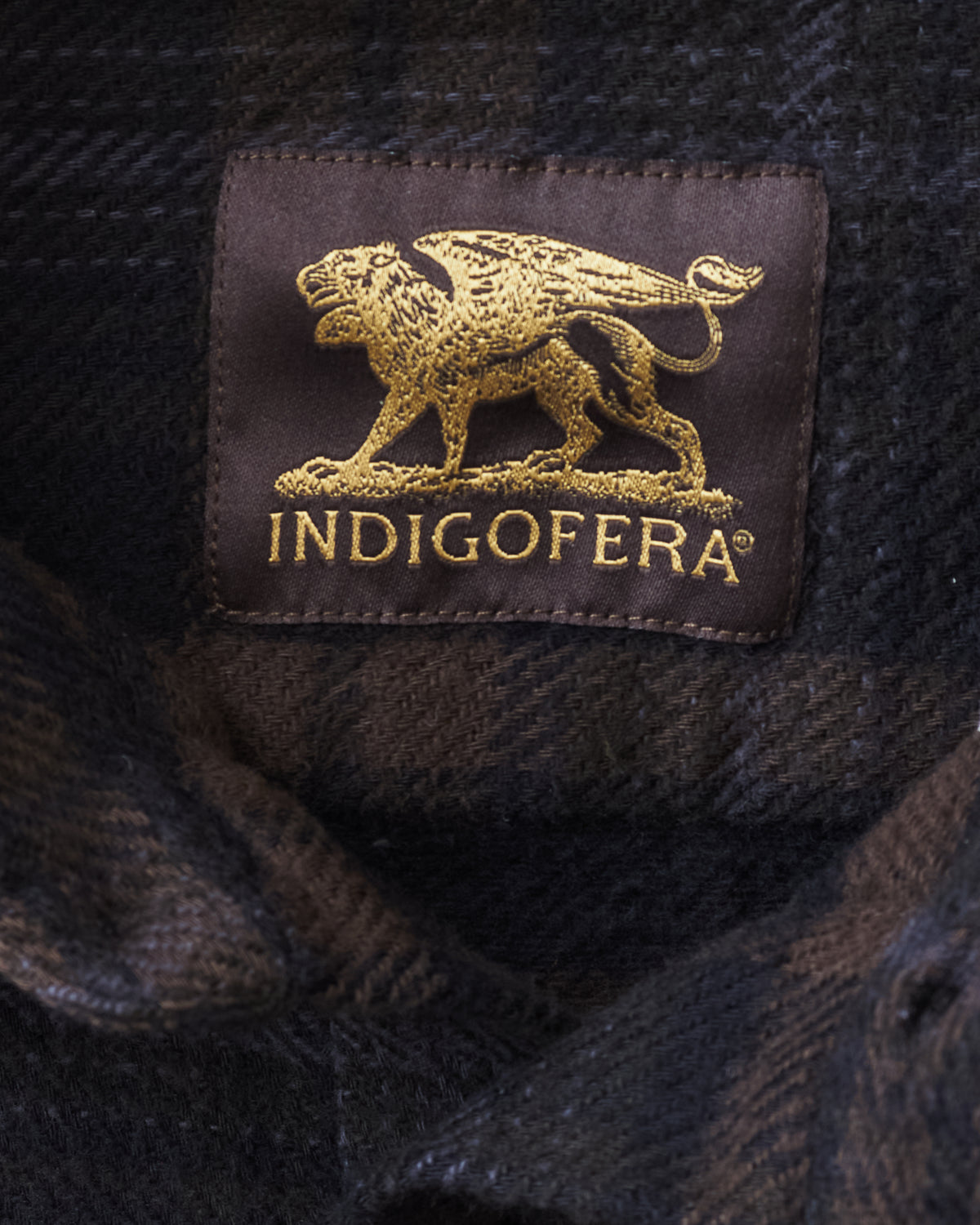 Indigofera Bryson Flannel Check Black Overdyed