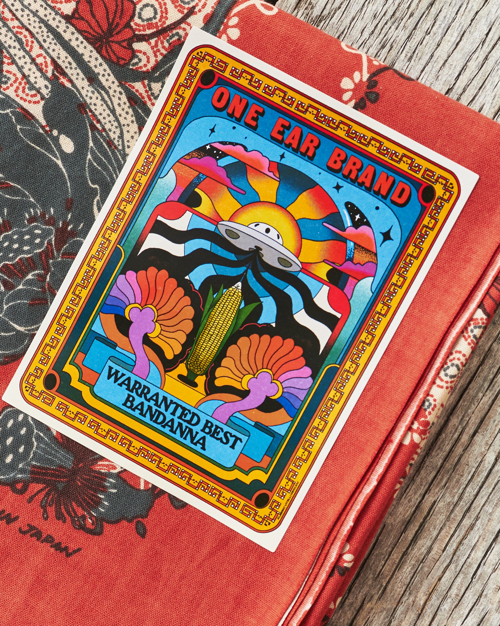 One Ear Brand Dead Lotus Bandana – Second Sunrise