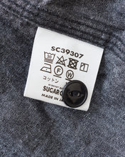 Sugar Cane & Co. Short Sleeve Black Chambray Work Shirt SC39307