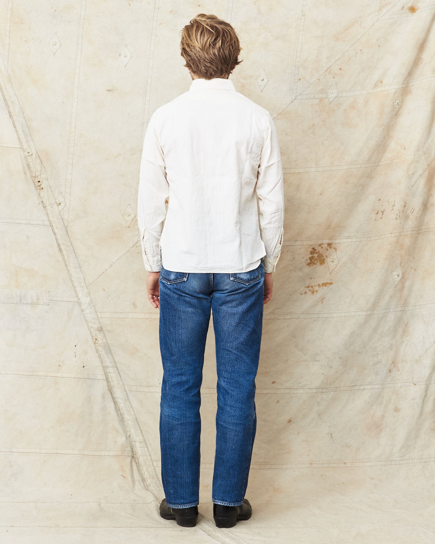 Buzz Rickson's US Navy Chambray Shirt White BR25996