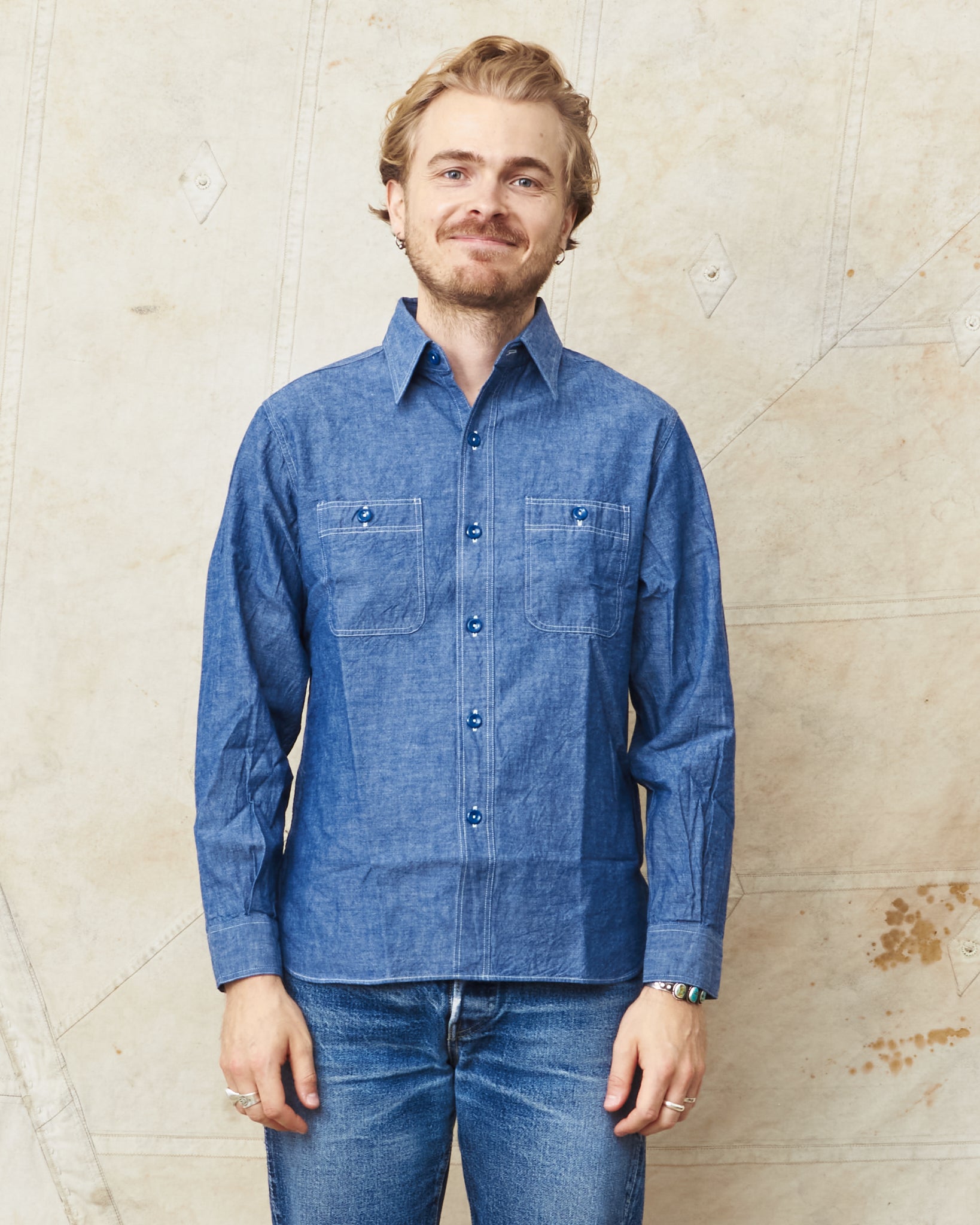 Buzz Rickson's US Navy Chambray Shirt Blue BR25995 – Second Sunrise