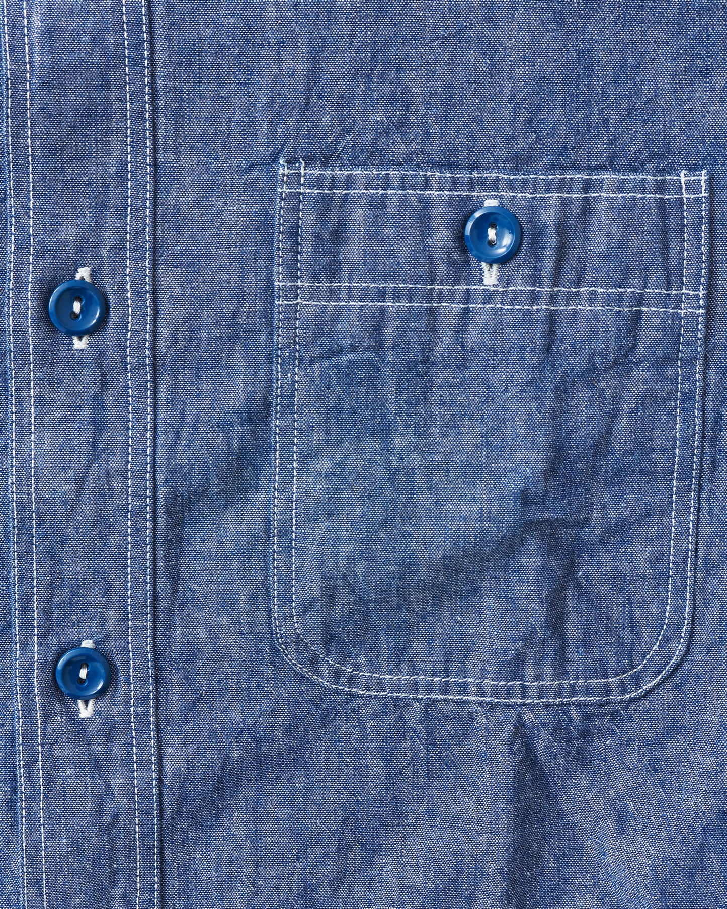 Buzz Rickson's US Navy Chambray Shirt Blue BR25995