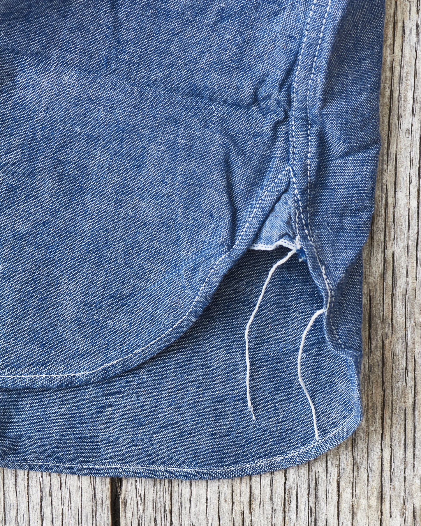 Buzz Rickson's US Navy Chambray Shirt Blue BR25995