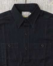 Buzz Rickson's William Gibson US Navy Chambray Shirt Black BR29143