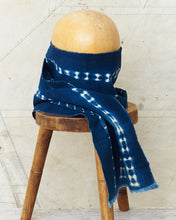 African Indigo Textile Resist Dye Scarf no. 16