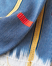 African Indigo Baulé Ikat Textile Scarf No. 21