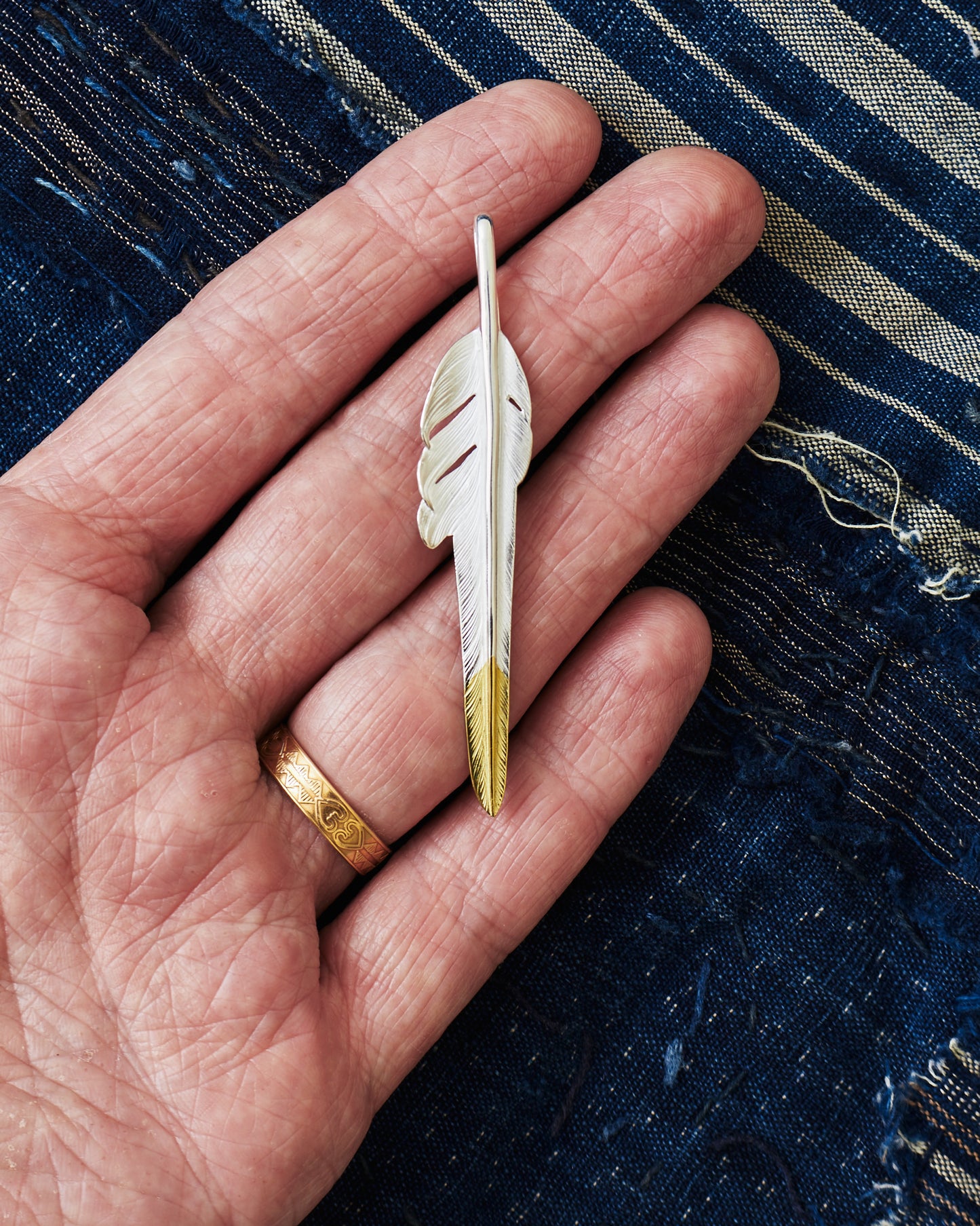 Larry Smith Kazekiri Feather No. 5 18K Gold EFNL-0005