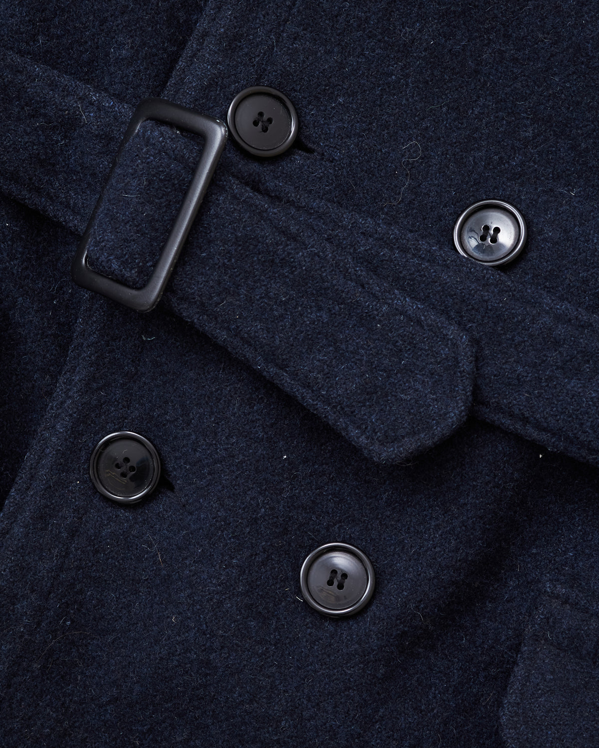 Second Hand Levi's Vintage Clothing Mackinaw Wool Coat Navy SAMPLE Size M/L