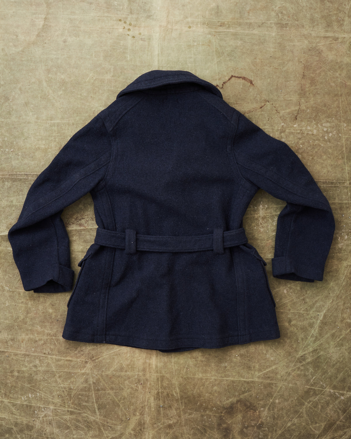 Second Hand Levi's Vintage Clothing Mackinaw Wool Coat Navy SAMPLE Size M/L