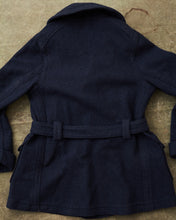 Second Hand Levi's Vintage Clothing Mackinaw Wool Coat Navy SAMPLE Size M/L