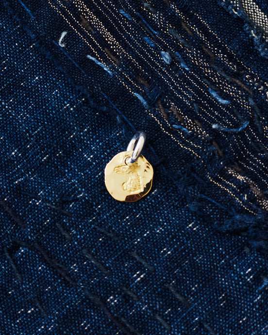 Larry Smith 18K Gold Eagle Head Pendant EFNL-0020