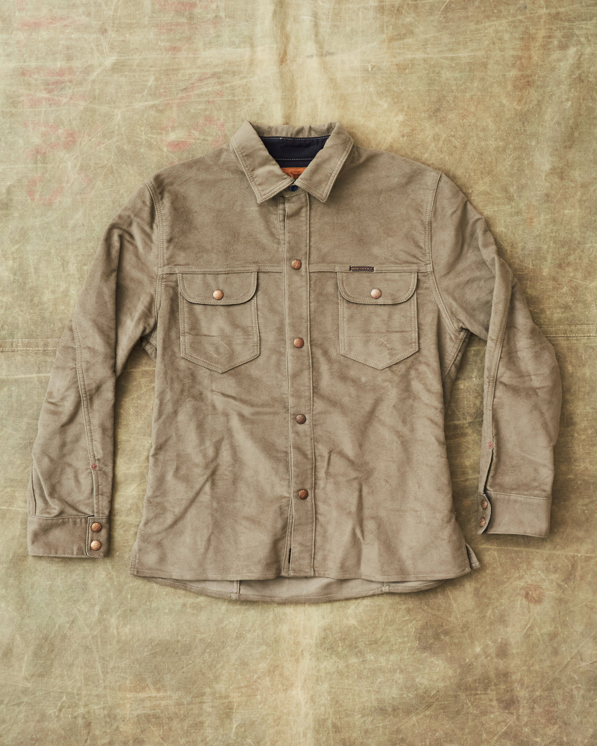 Second Hand Indigofera Copeland Shirt Moleskin Dark Lovat Size L