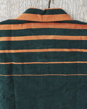 Style Eyes Mid 1950s Style Corduroy Sports Shirt Green “Stripe” SE29383