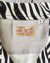 Style Eyes Mid 1950s Style Corduroy Sports Shirt “Zebra” SE29381